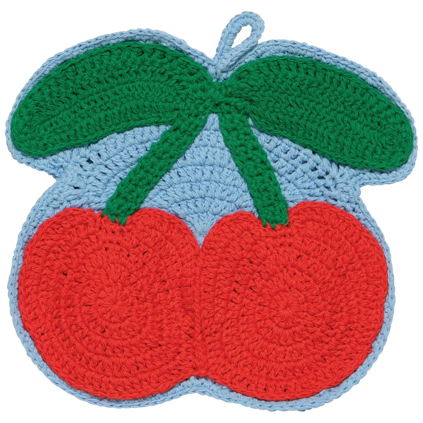 Very Cherry Crochet Trivet