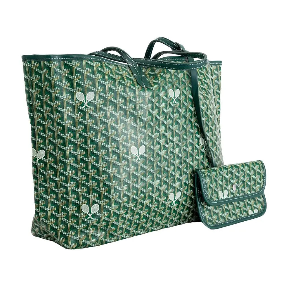 The Whimsy Large Tennis Tote - Green