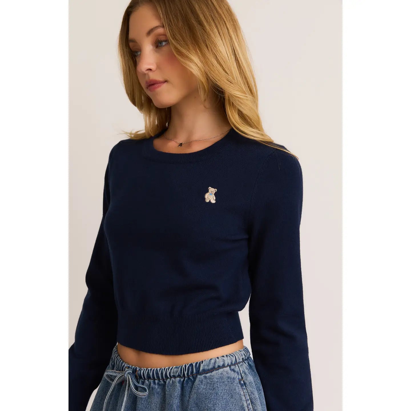 Teddy Cropped Sweater