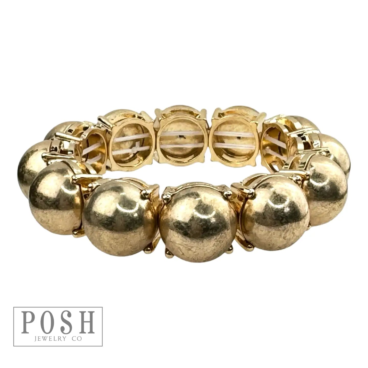 Gold Matte Bead Bracelet