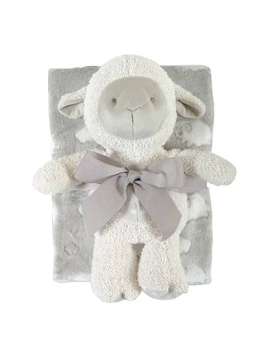 Blanket Toy Set - Gray Lamb