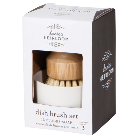 Dish Brush and Soap Set of 3