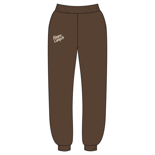 Espresso Brown Puff Series Sweatpants - Happy Camp3r