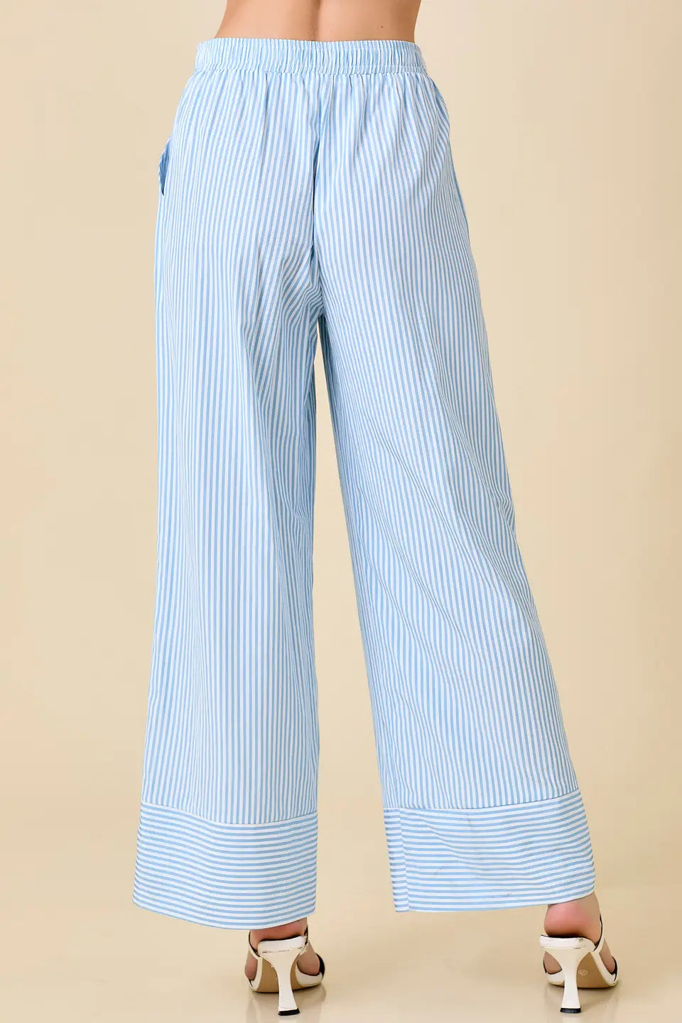 Stripe Wide Leg Pants