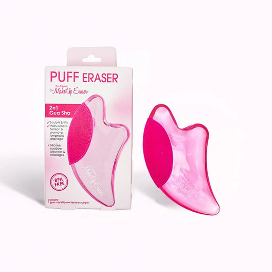 Puff Eraser: 2n1 Gua Sha & Facial Scrubber