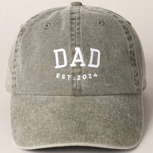 2024 Dad Letter Embroidered Baseball Cap