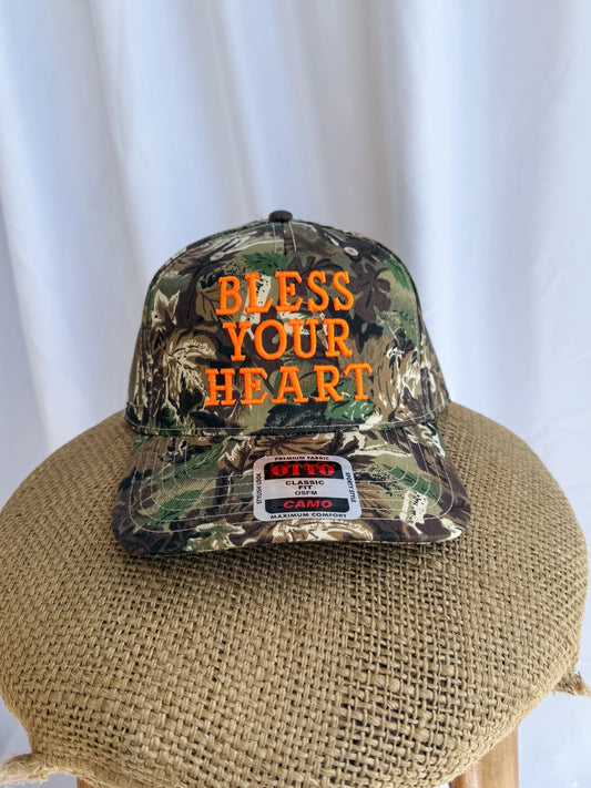 Bless Your Heart - Trucker Hat | Country | Camo | Gift