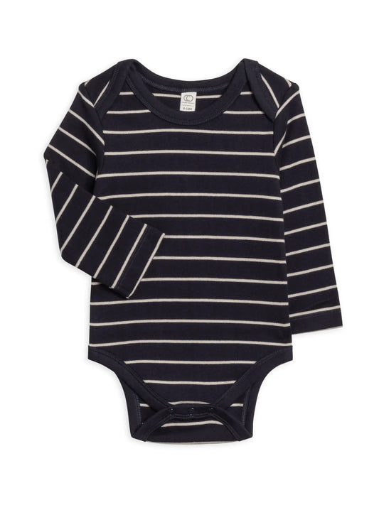 Organic Baby River Bodysuit - Kade Stripe / Navy