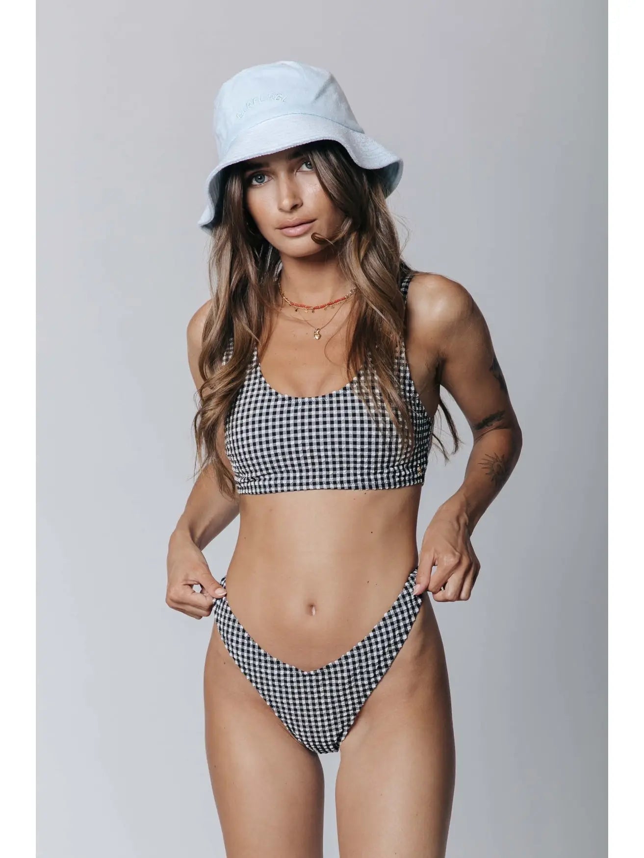 Mara Gingham Bikini Bottom