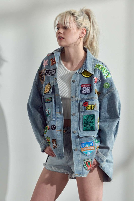 Multi Patch Oversize Jacket