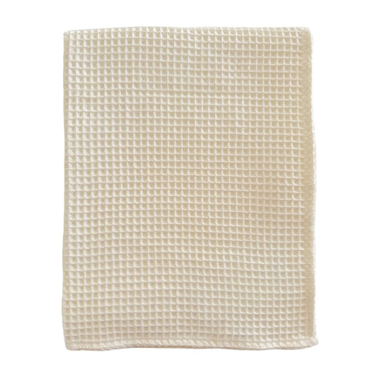 Phufy® Waffle Blanket, Cream