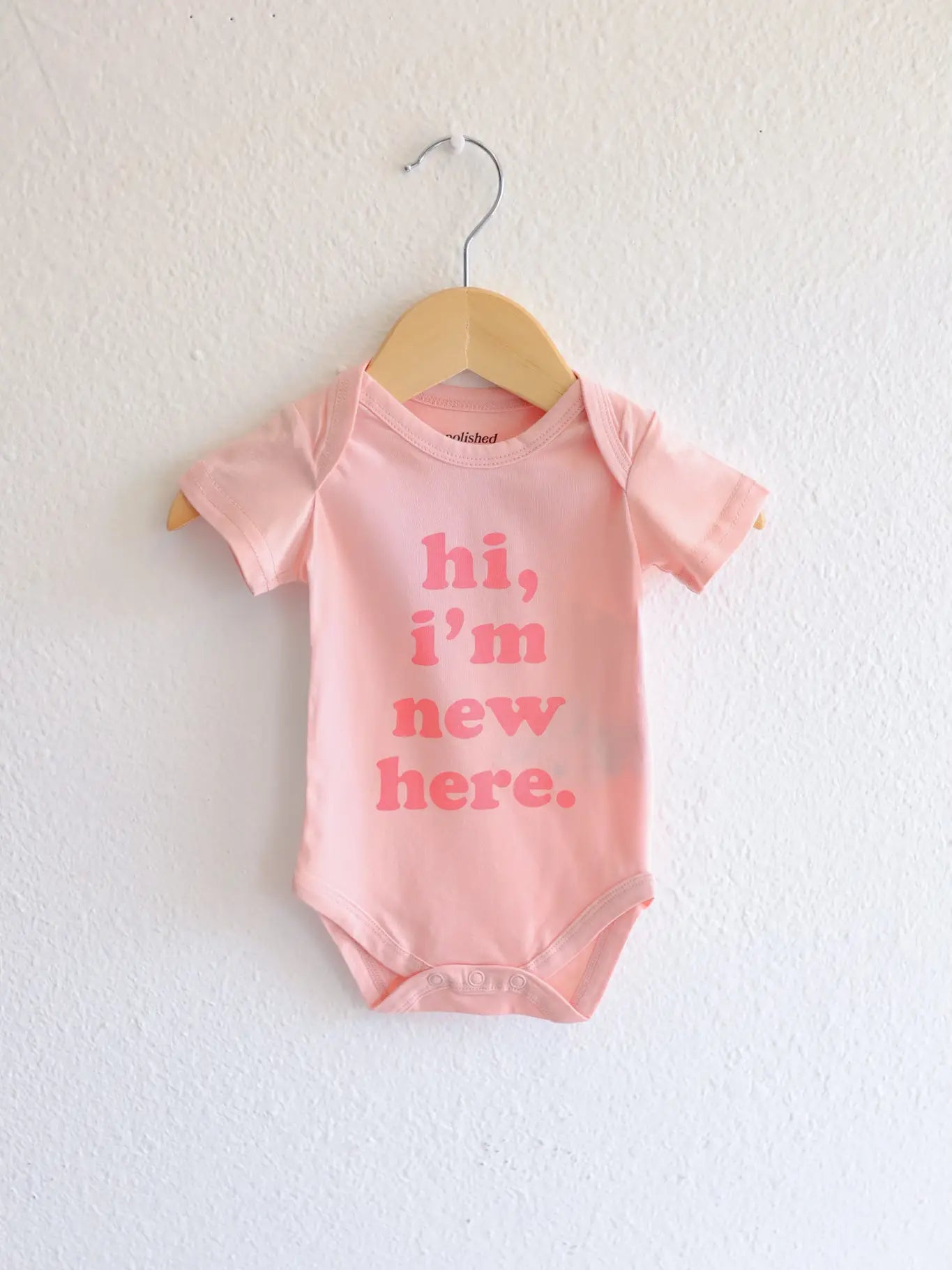 Hi I'm New Here Baby Onesie