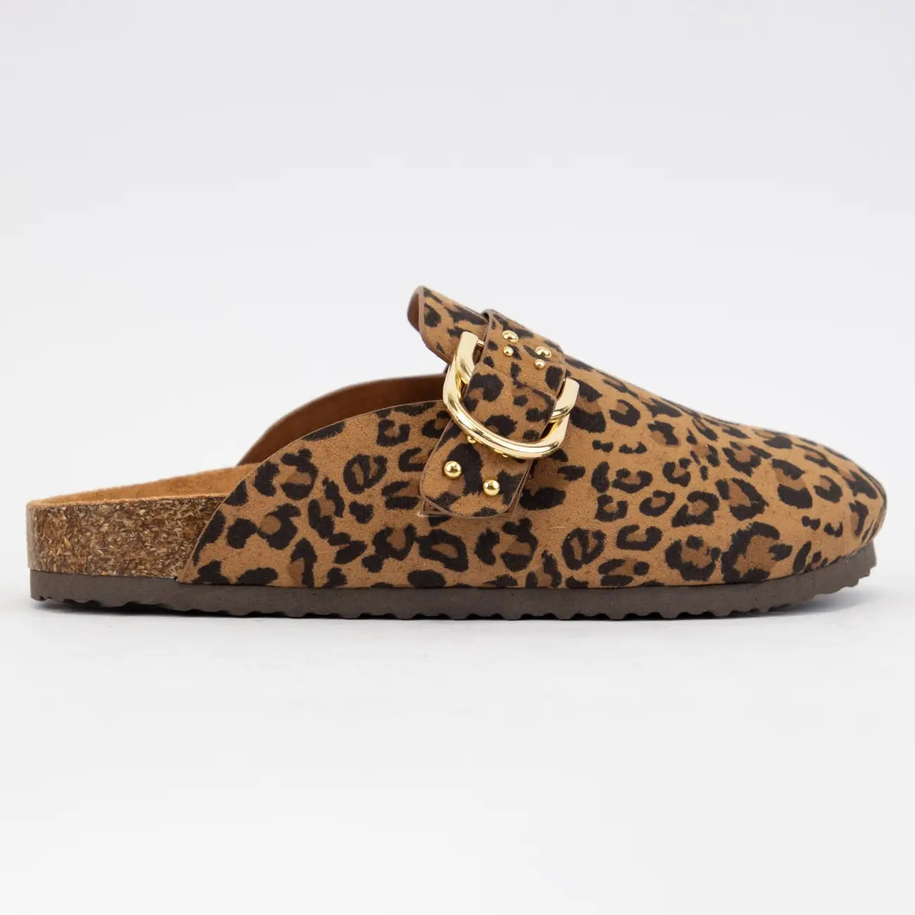 Leopard Clog Style Sandals