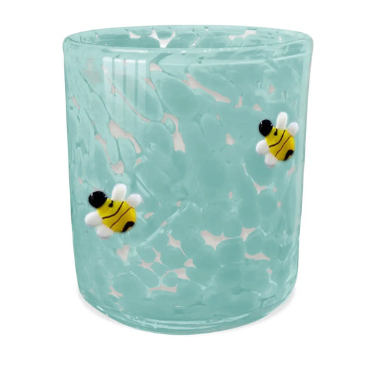 Bee's Knees 12oz Blue Bees Confetti Candle