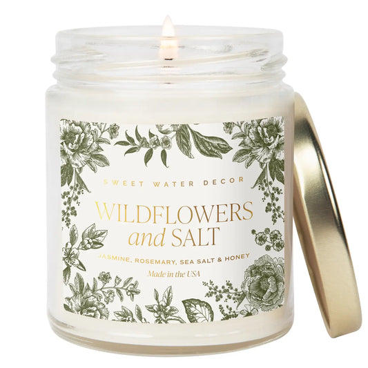 Wildflowers and Salt 9 oz Soy Candle - Home Decor