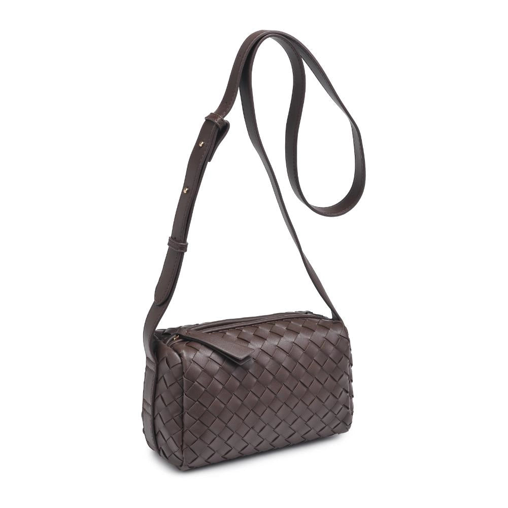 Charlotte Woven Crossbody - Espresso