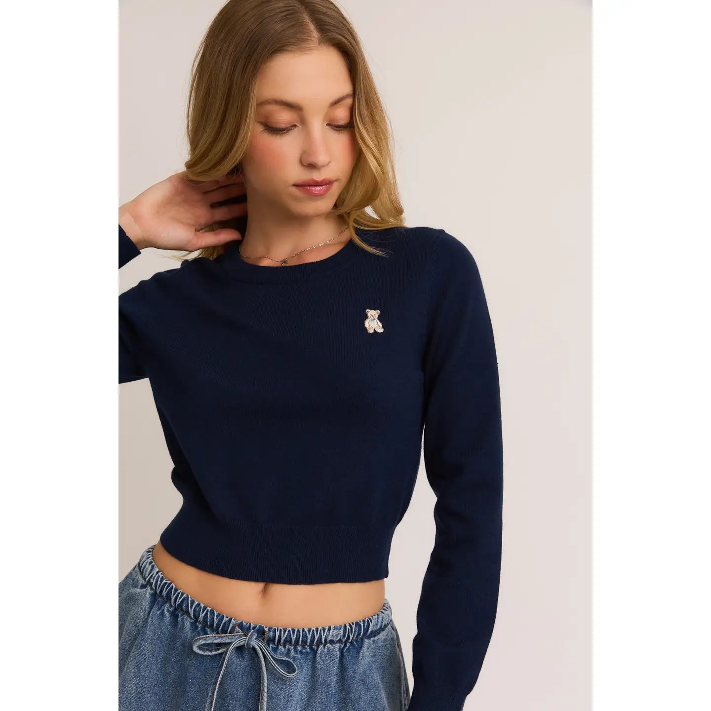 Teddy Cropped Sweater