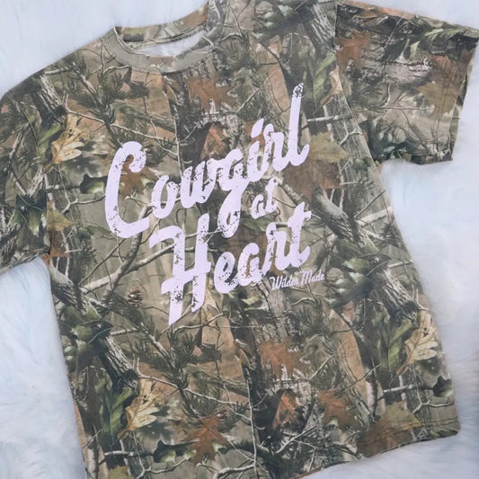 Cowgirl At Heart Camo Oversized Tee