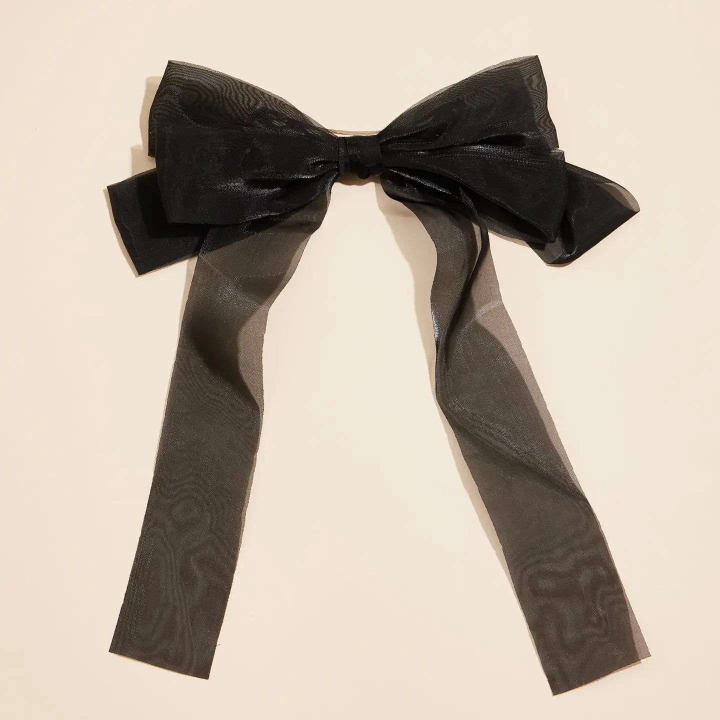 Sheer Ribbon Bow Hair Clip