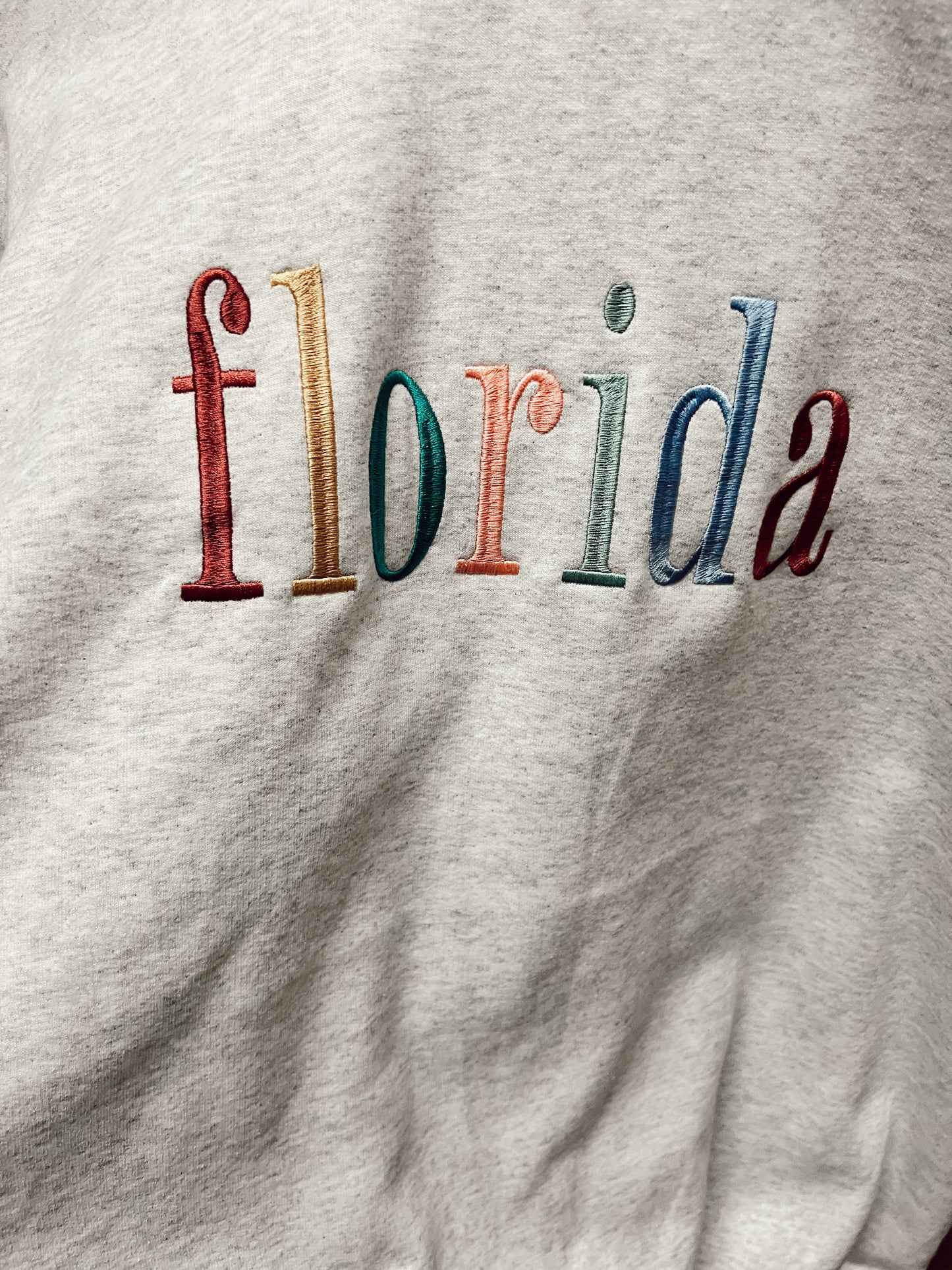 Florida Embroidered Crewneck