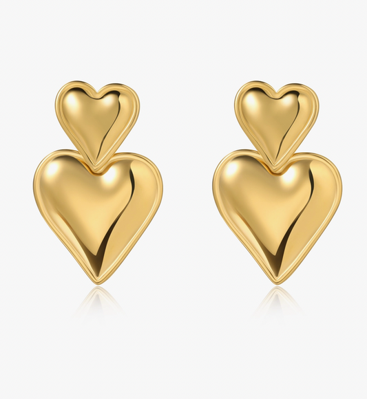 Brynn Heart Earring