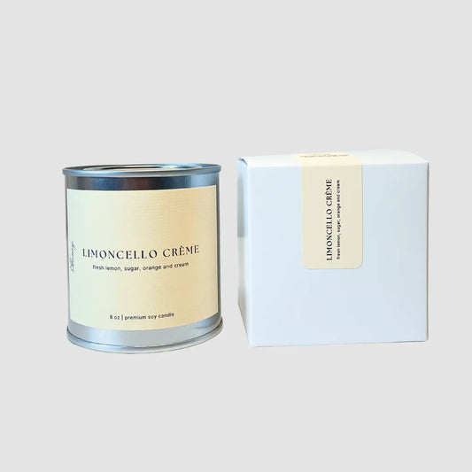 Limoncello Crème, 8oz Wood Wick Soy Candle Spring Home Decor