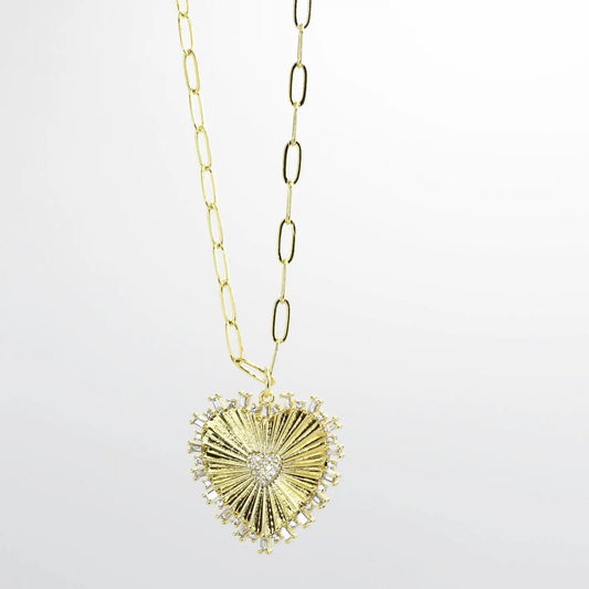 Mama Heart Gold Necklace