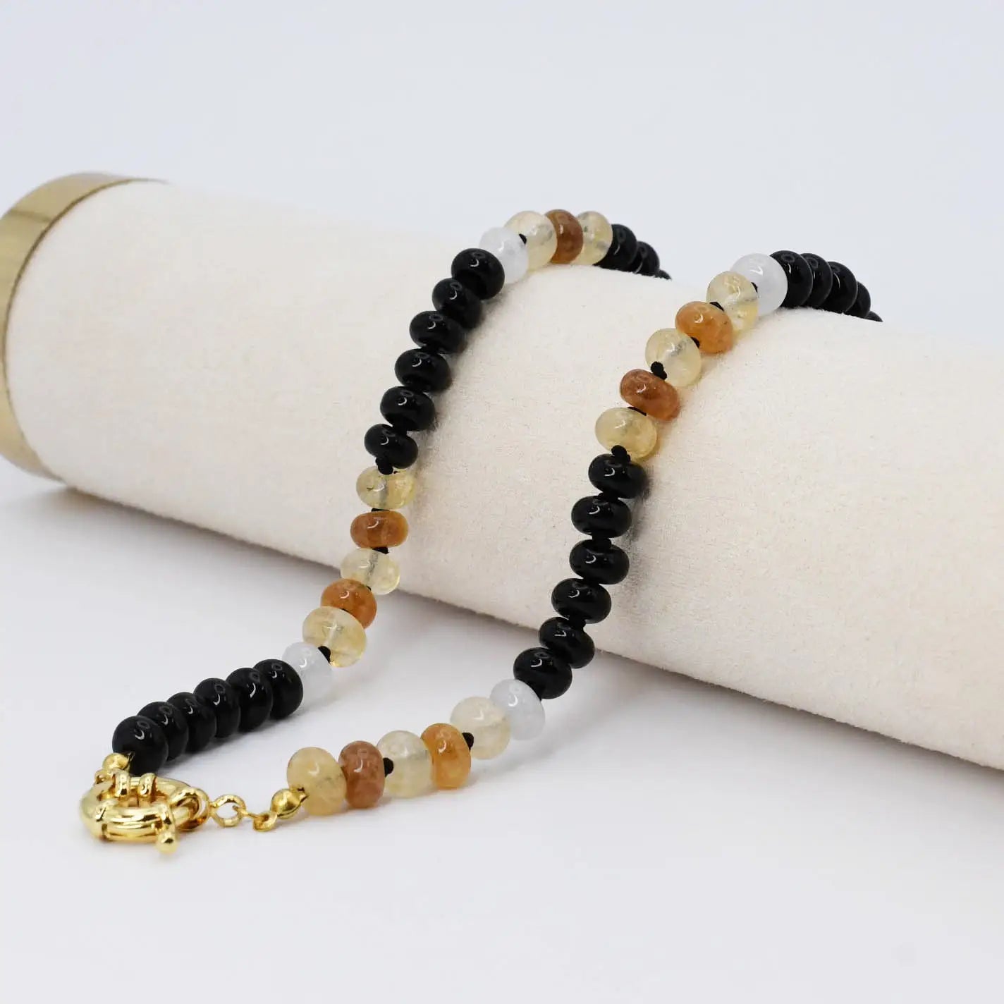 Brooke Black and Brown Gemstone