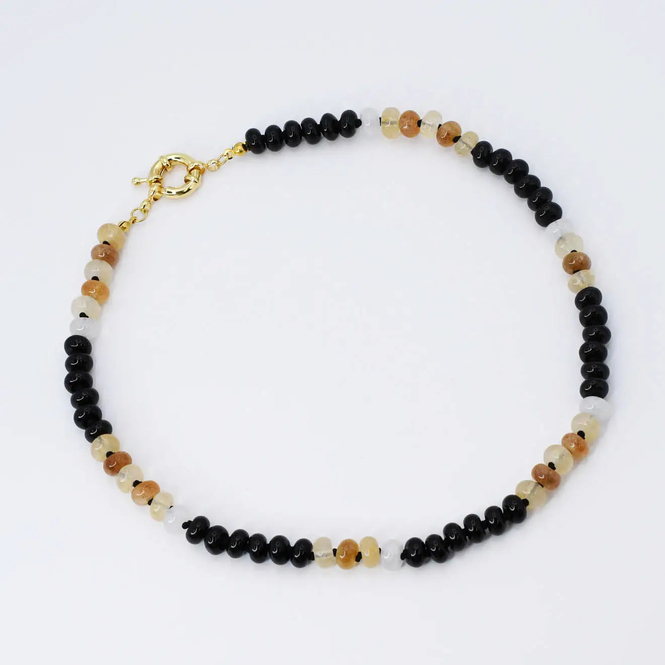 Brooke Black and Brown Gemstone