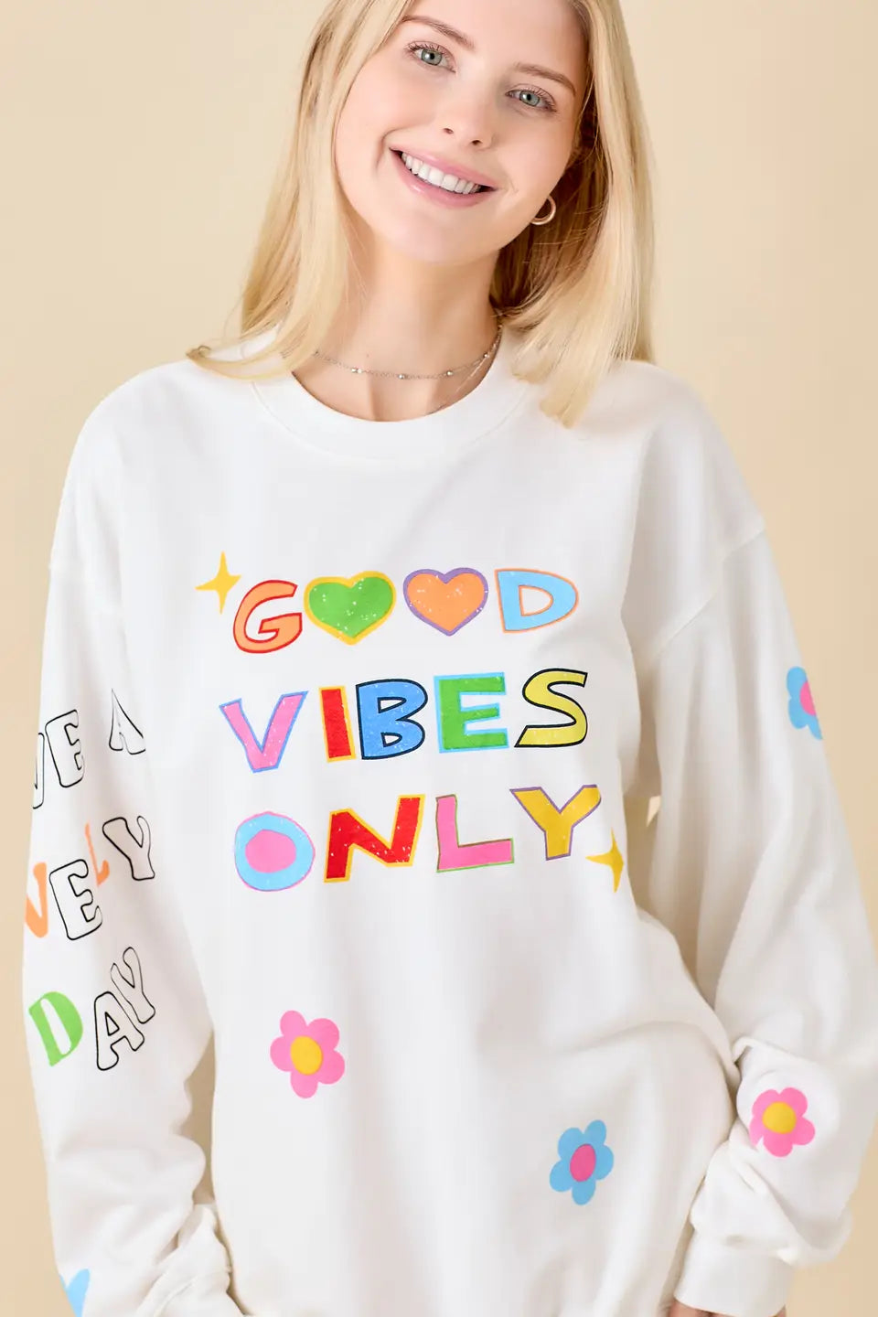 Good Vibes Only Graphic Crewneck