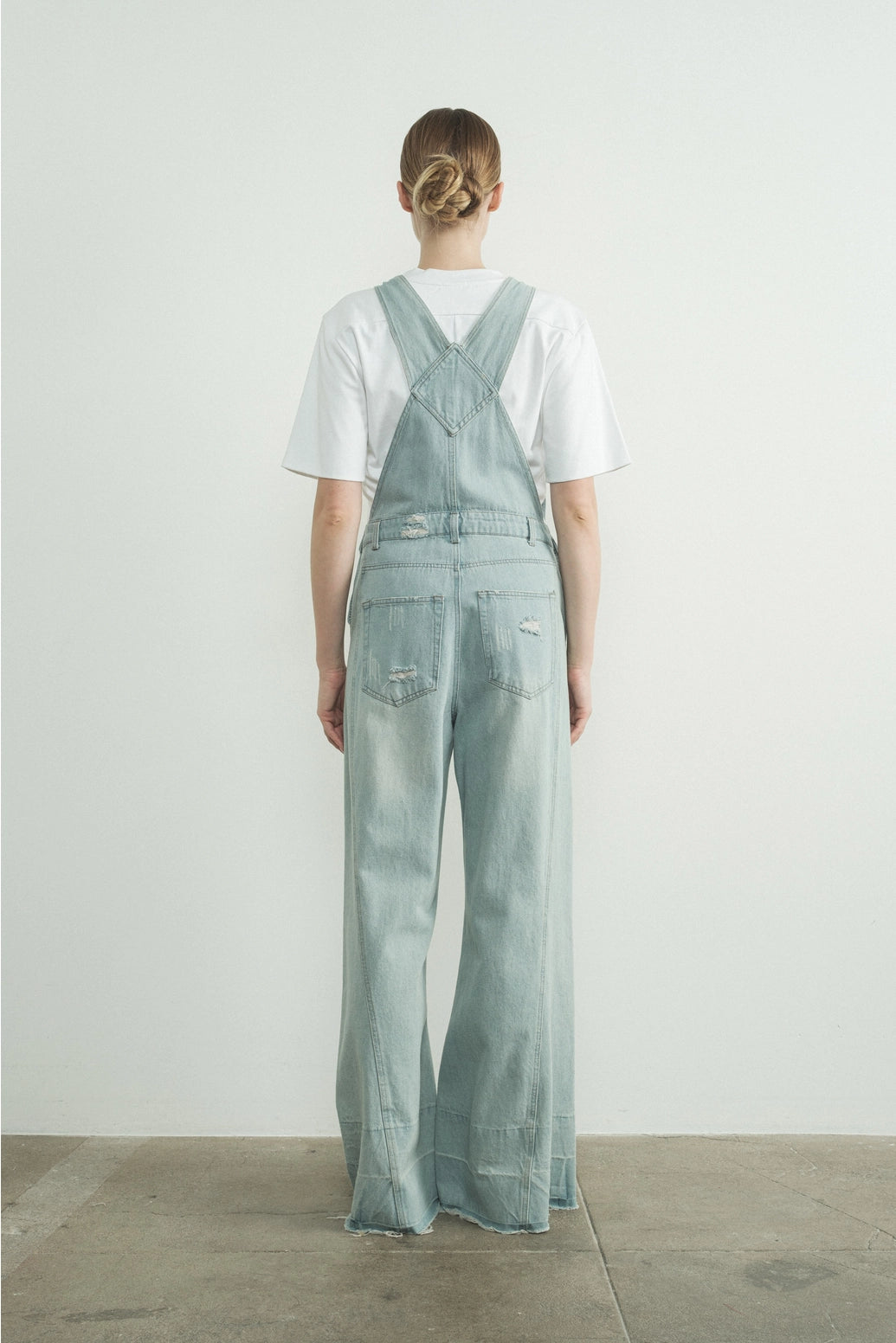 Milly Wide Leg Denim Overalls