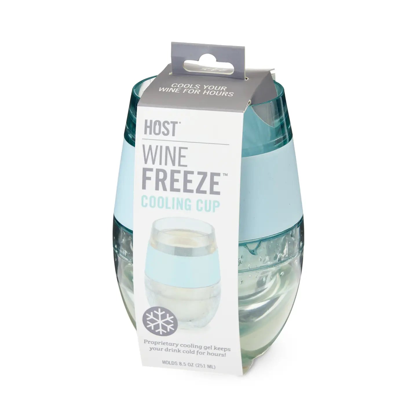 Wine Freeze™ Insulated Cooling Cup - Translucent Ice Blue