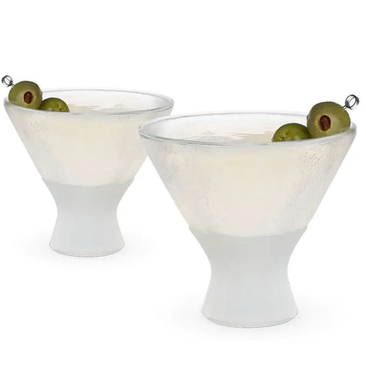 Glass Freeze™ Cooling Martini Glasses - Frost - Set of 2