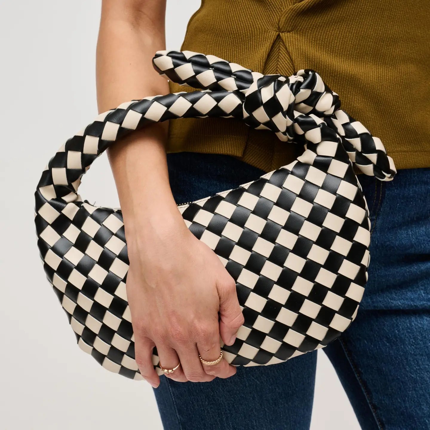 Lizbeth Woven Knot Clutch