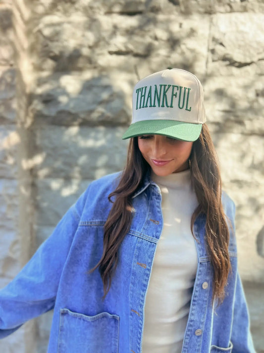 Thankful 3D Embroidered Hat